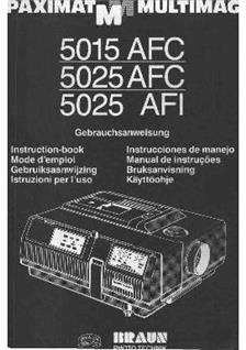 Braun Paximat 5015 manual. Camera Instructions.